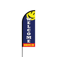 Welcome Drive In Flex Banner Flag - 11ft