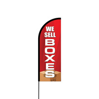 We Sell Boxes Flex Banner Flag - 11ft
