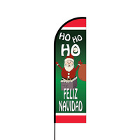 Feliz Navidad Flex Banner Flag - 14 (Single Sided)