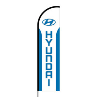 Hyundai Flex Banner Flag - 16ft (Single Sided)