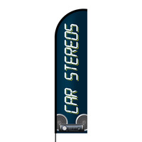 Car Stereos Flex Banner Flag - 16ft (Single Sided)