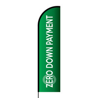 Zero Down Payment Flex Banner Flag - 16ft (Single Sided)