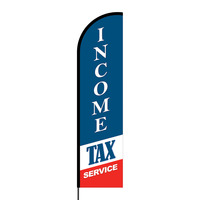 Income Tax Services Flex Banner Flag - 16ft (Single Sided)