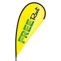 Free Rent Flex Blade Flag - 09' Single Sided