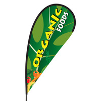 Organic Foods Flex Blade Flag - 09' Single Sided