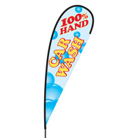 Hand Car Wash Flex Blade Flag - 15'