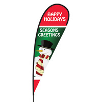 Happy Holidays Flex Blade Flag - 15'