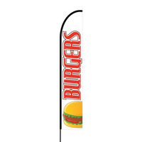 Burgers Flex Banner EVO Flag Single Sided Print