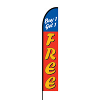 Buy 1 Get 1 Free Flex Banner EVO Flag Single Sided Print