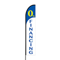 0% Financing Flex Banner EVO Flag Single Sided Print