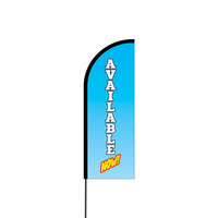 Available Now Flex Banner Flag - 11ft