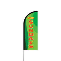 Open Sundays Flex Banner Flag - 11ft