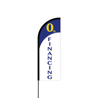 0% Financing Flex Banner Flag - 11ft