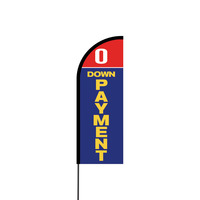 0 Down Payment Flex Banner Flag - 11ft