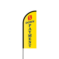 0 Down Payment Flex Banner Flag - 11ft