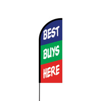 Best Buys Here Flex Banner Flag - 11ft