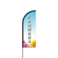 Flowers Flex Banner Flag - 11ft