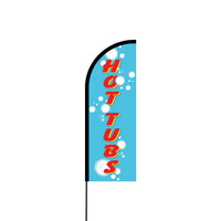 Hot Tubs Flex Banner Flag - 11ft