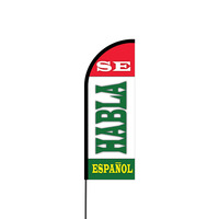 Se Hablo Espanol Flex Banner Flag - 11ft