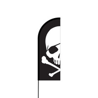 Skull Flex Banner Flag - 11ft