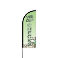 We Cash Checks Flex Banner Flag - 11ft