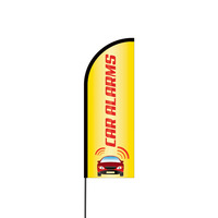 Car Alarms Flex Banner Flag - 11ft