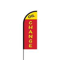 Oil Change Flex Banner Flag - 11ft