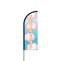 Cotton Candy Flex Banner Flag - 11ft
