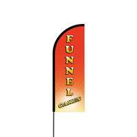 Funnel Cake Flex Banner Flag - 11ft