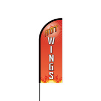 Hot Wings Flex Banner Flag - 11ft