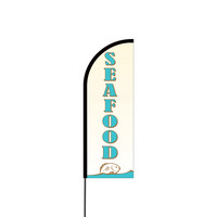 Seafood Flex Banner Flag - 11ft