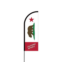 Californian Flex Banner Flag - 11ft