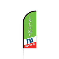 Income Tax Services Flex Banner Flag - 11ft