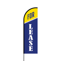 For Lease Flex Banner Flag - 14 (Single Sided)