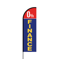 0% Finance Flex Banner Flag - 14 (Single Sided)