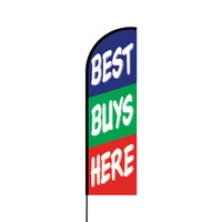 Best Buys Here Flex Banner Flag - 14 (Single Sided)