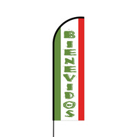 Bienevidos Flex Banner Flag - 14 (Single Sided)