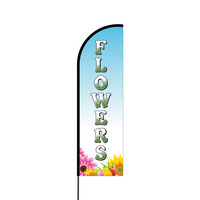 Flowers Flex Banner Flag - 14 (Single Sided)