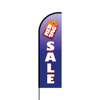 Red Tag Sale Flex Banner Flag - 14 (Single Sided)