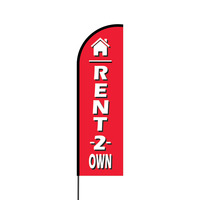 Rent to Own Flex Banner Flag - 14 (Single Sided)
