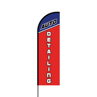 Auto Detailing Flex Banner Flag - 14 (Single Sided)