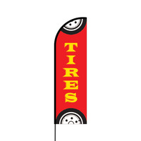 Tires Flex Banner Flag - 14 (Single Sided)