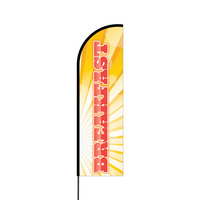 Breakfast Flex Banner Flag - 14 (Single Sided)