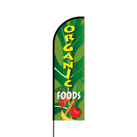Organic Foods Flex Banner Flag - 14 (Single Sided)