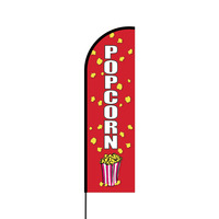 Popcorn Flex Banner Flag - 14 (Single Sided)