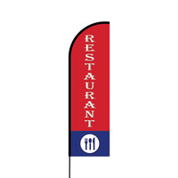 Restaurant Flex Banner Flag - 14 (Single Sided)