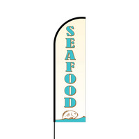 Seafood Flex Banner Flag - 14 (Single Sided)