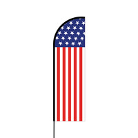 US Flex Banner Flag - 14 (Single Sided)