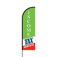 Income Tax Service Flex Banner Flag - 14 (Single Sided)