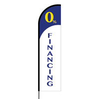 0% Financing Flex Banner Flag - 16 (Single Sided)
